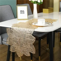 pvc hollow table mat anti scalding non slip insulation mat home table flag thickened table mat western table mat decoration mat