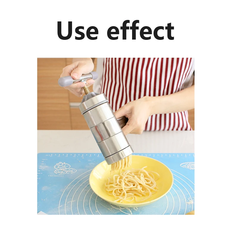 

Stainless Steel Small Manual Noodle Machine Household Manual Hand-cranking Noodle Machine Extrusion Noodle