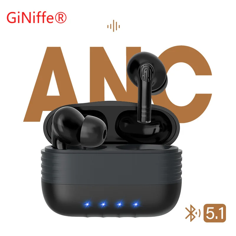 

TWS-наушники ANC с шумоподавлением, 9D стерео, Bluetooth 5,1