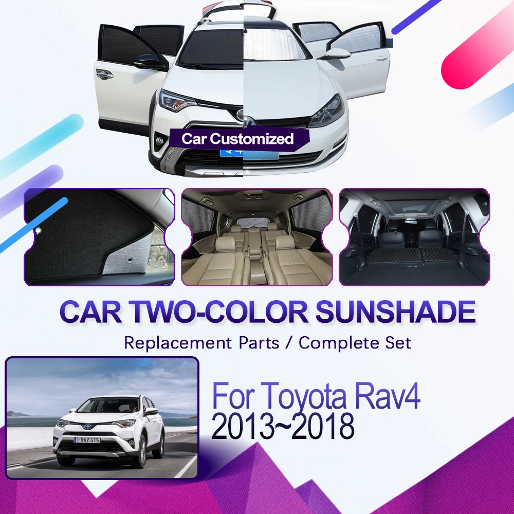 Автомобильные солнцезащитные накладки для Toyota RAV4 XA40 2013 ~ 2018 солнцезащитный