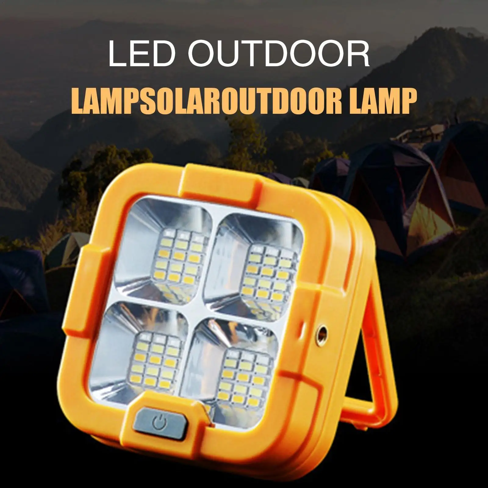 

Outdoor Solar Powered Led Lighting Camping Emergency Household Usb Stall Flood Light Rechargeable Portable G3i5