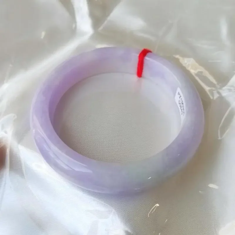 

Естественная отправка сертификата, чистый изумруд из Мьянмы класса A, ледяной фиолетовый 54-62 мм, женская элегантная фотография, отправка маме подруге