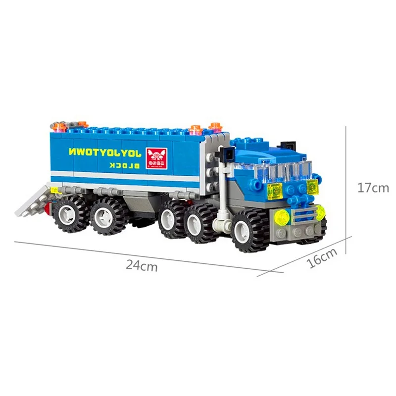 

163 шт., Детский конструктор «грузовик»