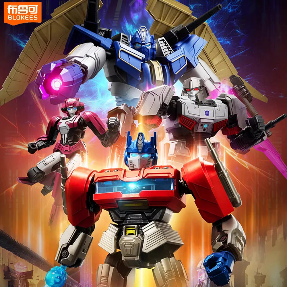 Оригинальные фигурки Blokees Transformers ONE Classic Class Optimus Prime Megatron Elita-1 и Sentinel 12 см в сборе