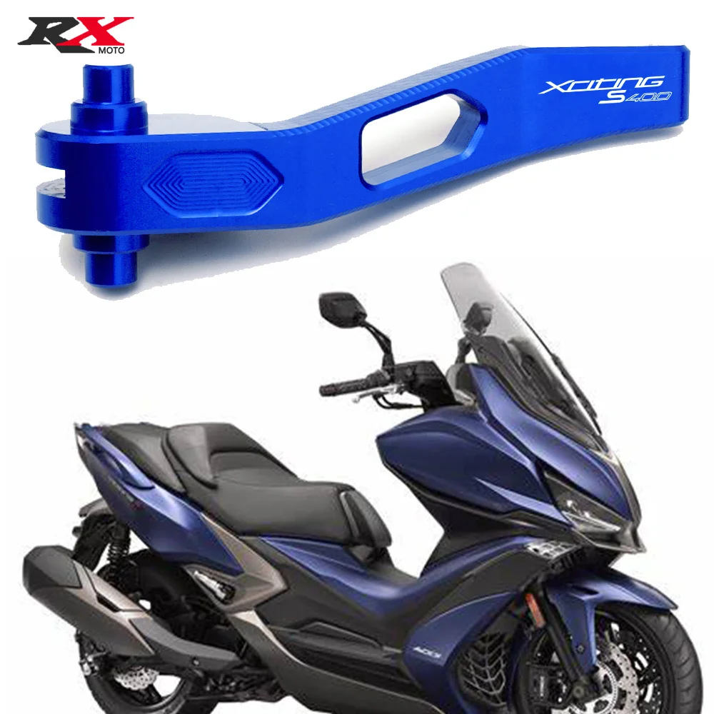 

For Kymco Xciting S400 400S 400I 2017-2020 2019 CNC Hand Brake Lever Parking Handbrake Levers Motorcycle Accessories WIth Logo