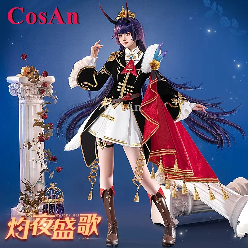 Фото Костюмы для косплея CosAn Game Honkai Impact 3 Raiden Mei, боевая униформа «Песня Пылающей Ночи», одежда для ролевых игр на Хэллоуин, новинка №1