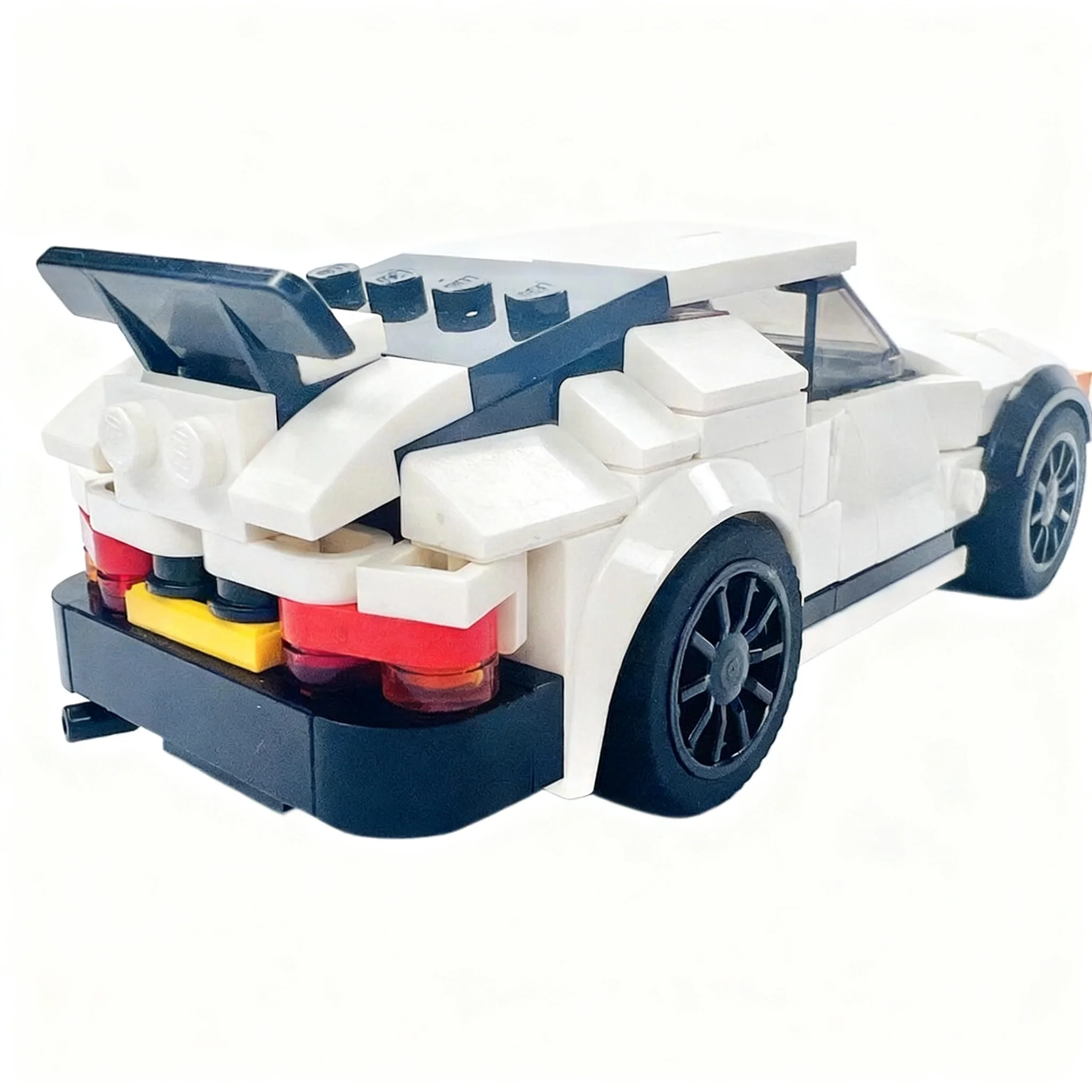 Фото 205 деталей MOC City Champions Saab 900 Turbo, модель из строительных блоков, игрушка, архитектурный набор, рождественский подарок, коллекция, творческое образование, 3D. №2