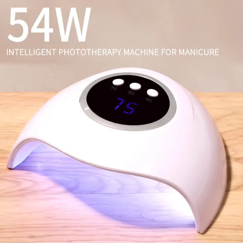 

NEW2023 54w UV/LED Lamp Nail Dryer Manicure Lamp USB Type Smart Sensor Not Black Hand Phototherapy Lamp Nail Polish Baking Lamp
