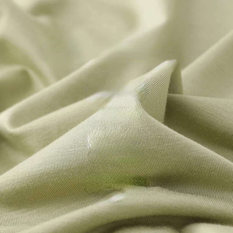 2023 New Pajamas Summer Thin Bio-based Home Suit Short-sleeved Trousers Breathable and Comfortable Sleepwear with Round Neck