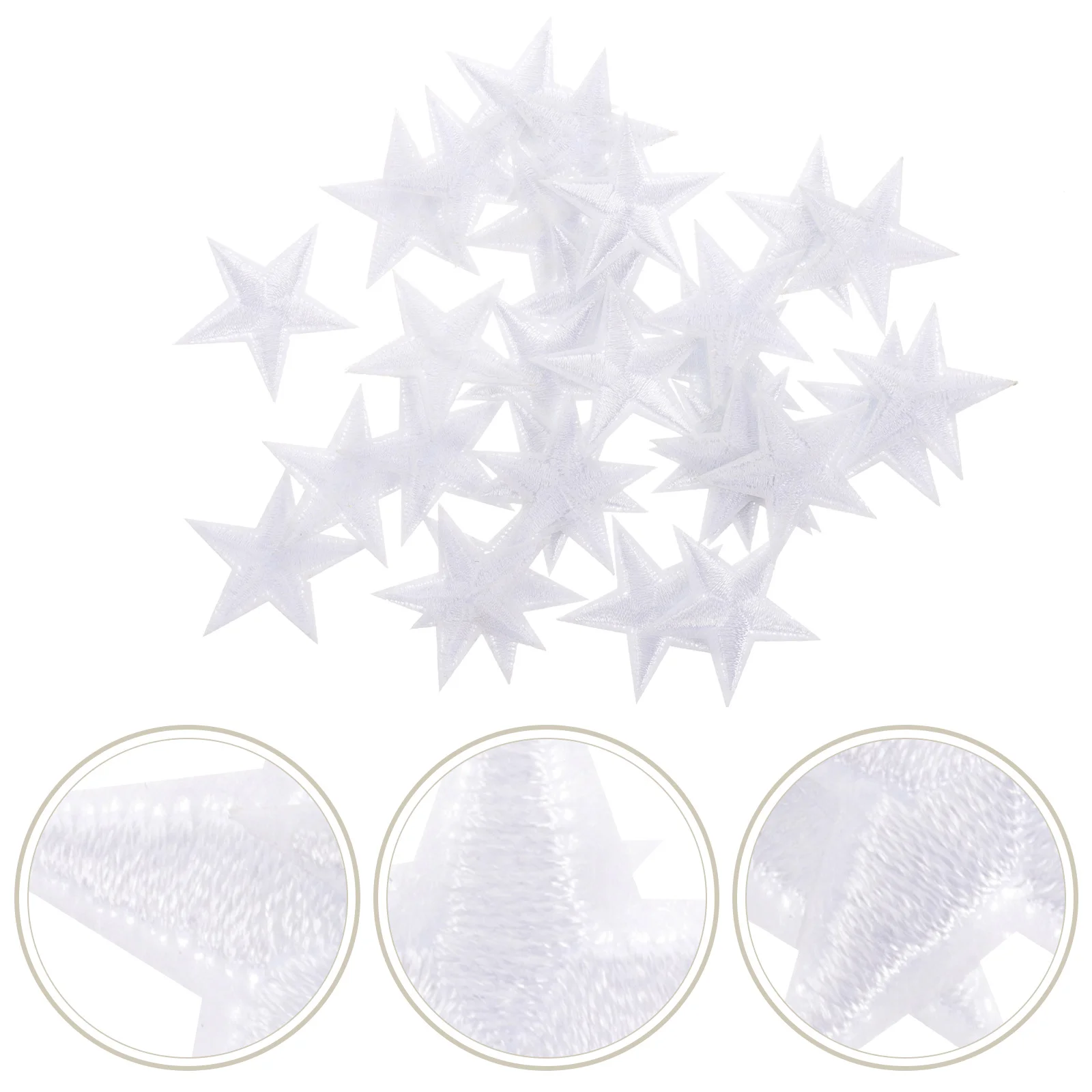 

30 Pcs Embroidered Repair Patches Iron Star Decor Appliques DIY Clothing Clothes Celebrity