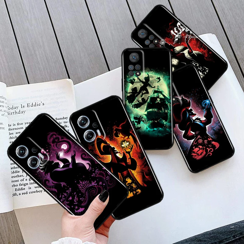 

Villain Princess For Xiaomi Redmi Note 12 11 11T 10 9 8 7 6 5 4 Pro 5G 4G Silicone Soft Shockproof Black Phone Case Coque Capa