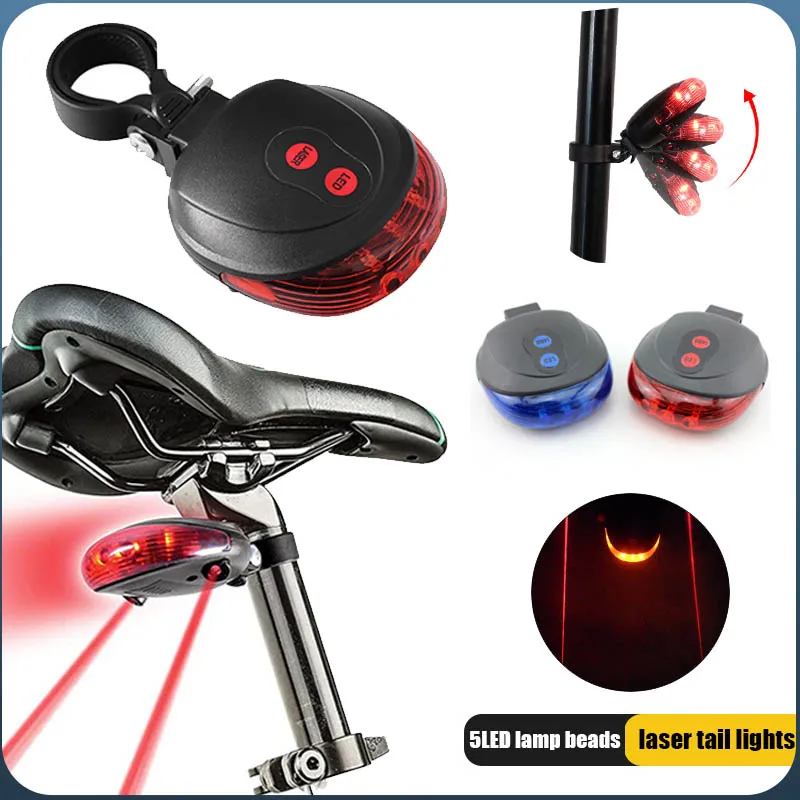 

Велосипедный задний фонарь, велосипедные лазерные огни, светодиодная мигающая лампа, горный задний фонарь, горная езда, велосипедная сигна...