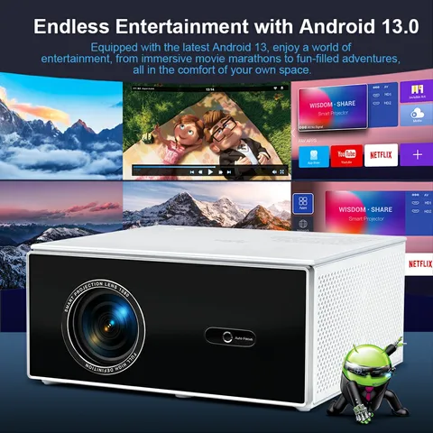 Проектор ThundeaL 3D TDA7W 2K 4K  для дома