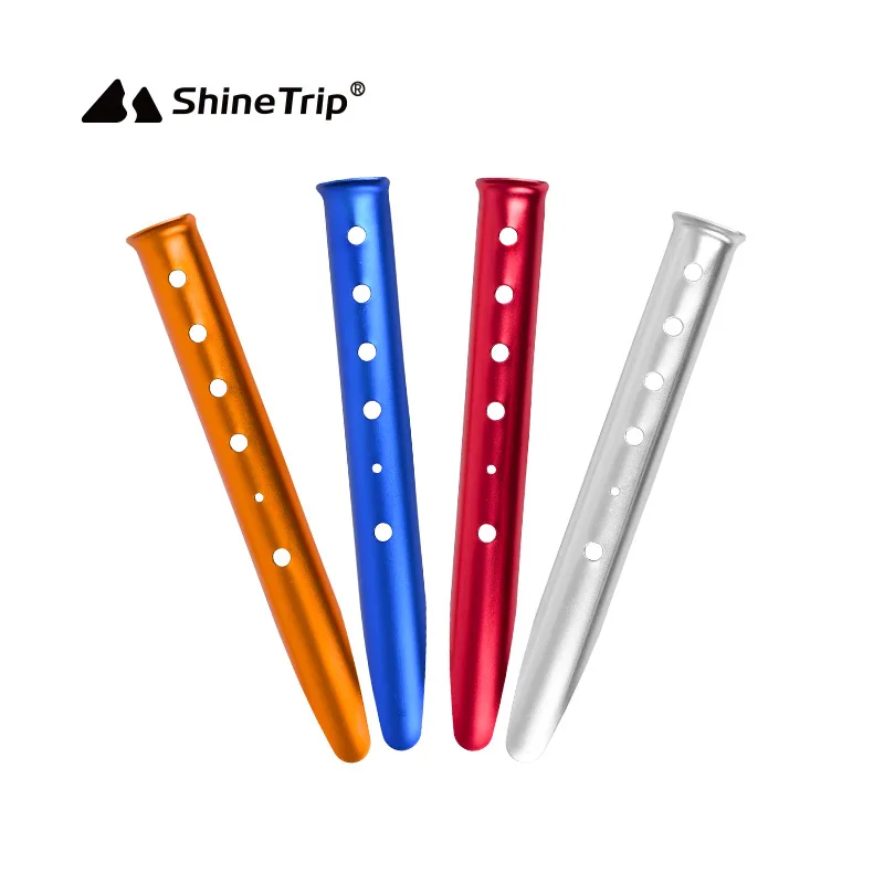 ShineTrip 23cm 31cm Aluminum U-Shaped Tent Nail Stakes Snow Peg Sand for Outdoor Camping Hiking Beach Accessories |