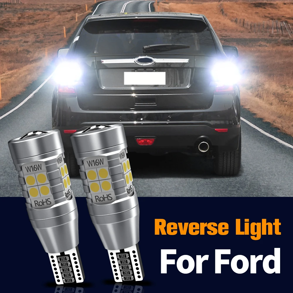 

2pcs LED Reverse Light Blub Backup Lamp Canbus W16W T15 921 For Ford S-Max Edge Escape Mustang Expedition Explorer Taurus Flex