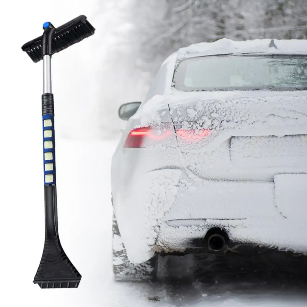 

Snow Brush Lightweight Dense Bristles Effective Snow Removal Ice Scraper for Car