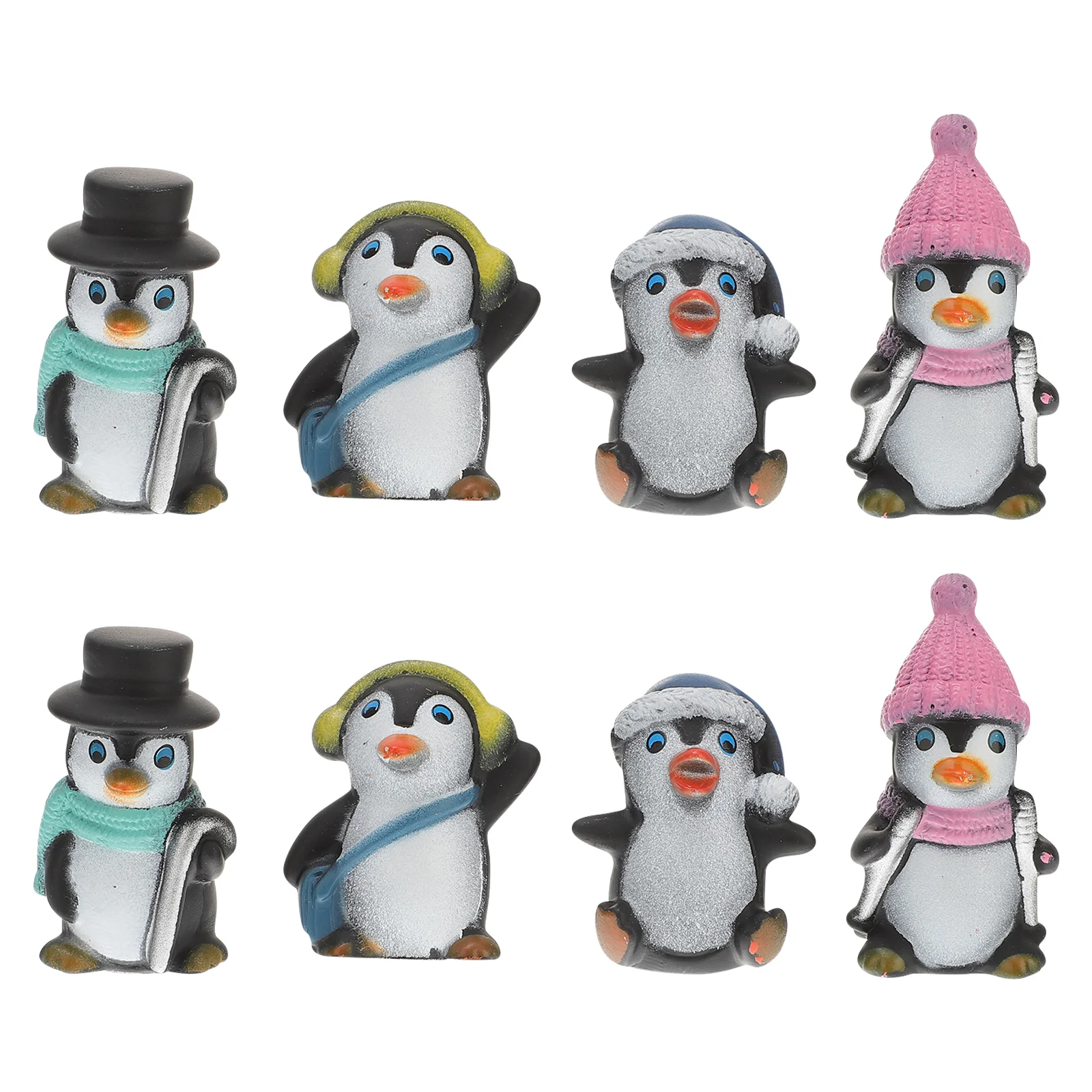 

Penguin Mini Figurines Decor Toysanimal Bonsai Cartoon Ornament Decorations Characters Miniature Party Desktop Figure Lanscape