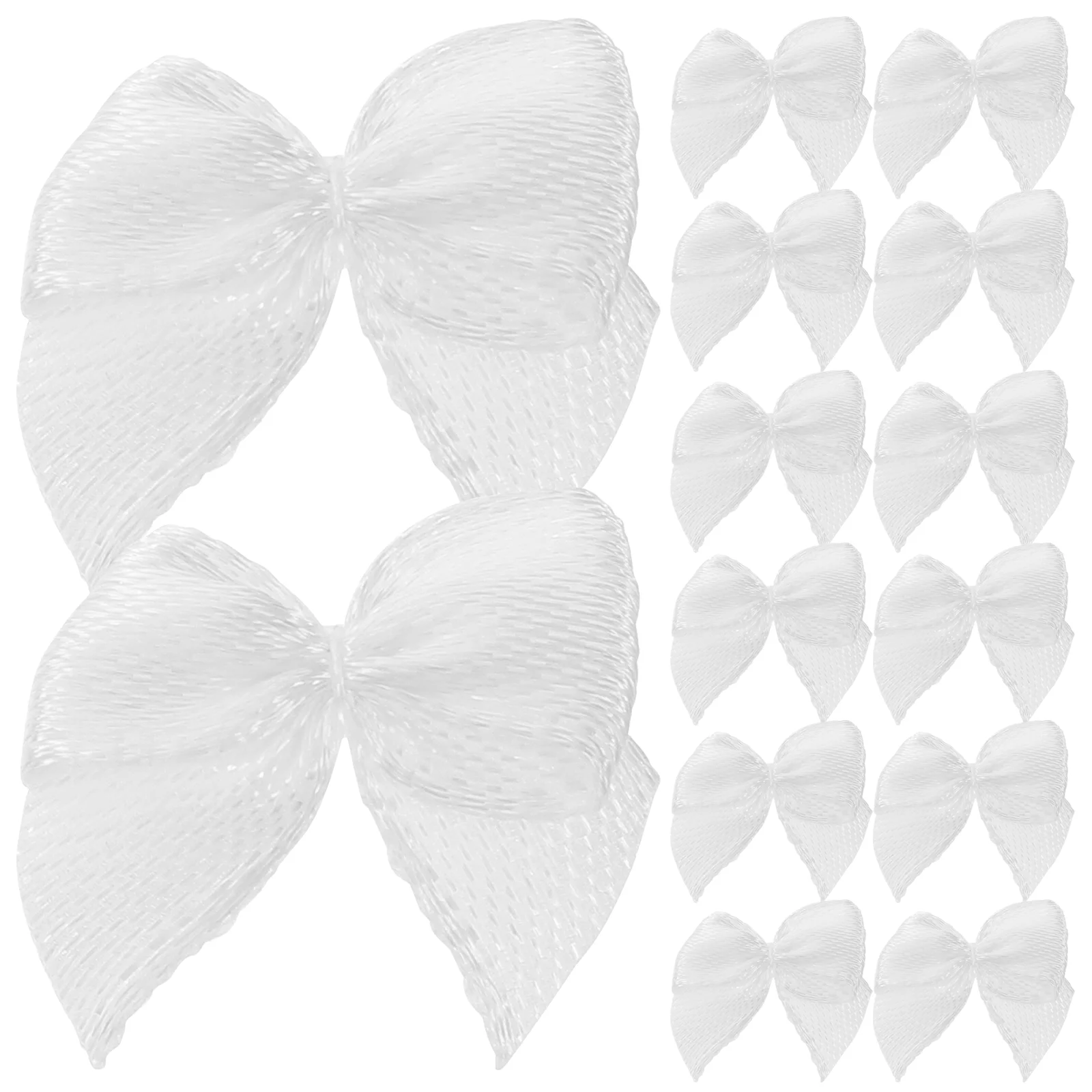 

60 Pcs Bow Ornaments Bows Accessories Nativity Decor Mini Ribbon Bows Flower Gifts Hair Satin Bows Crafting