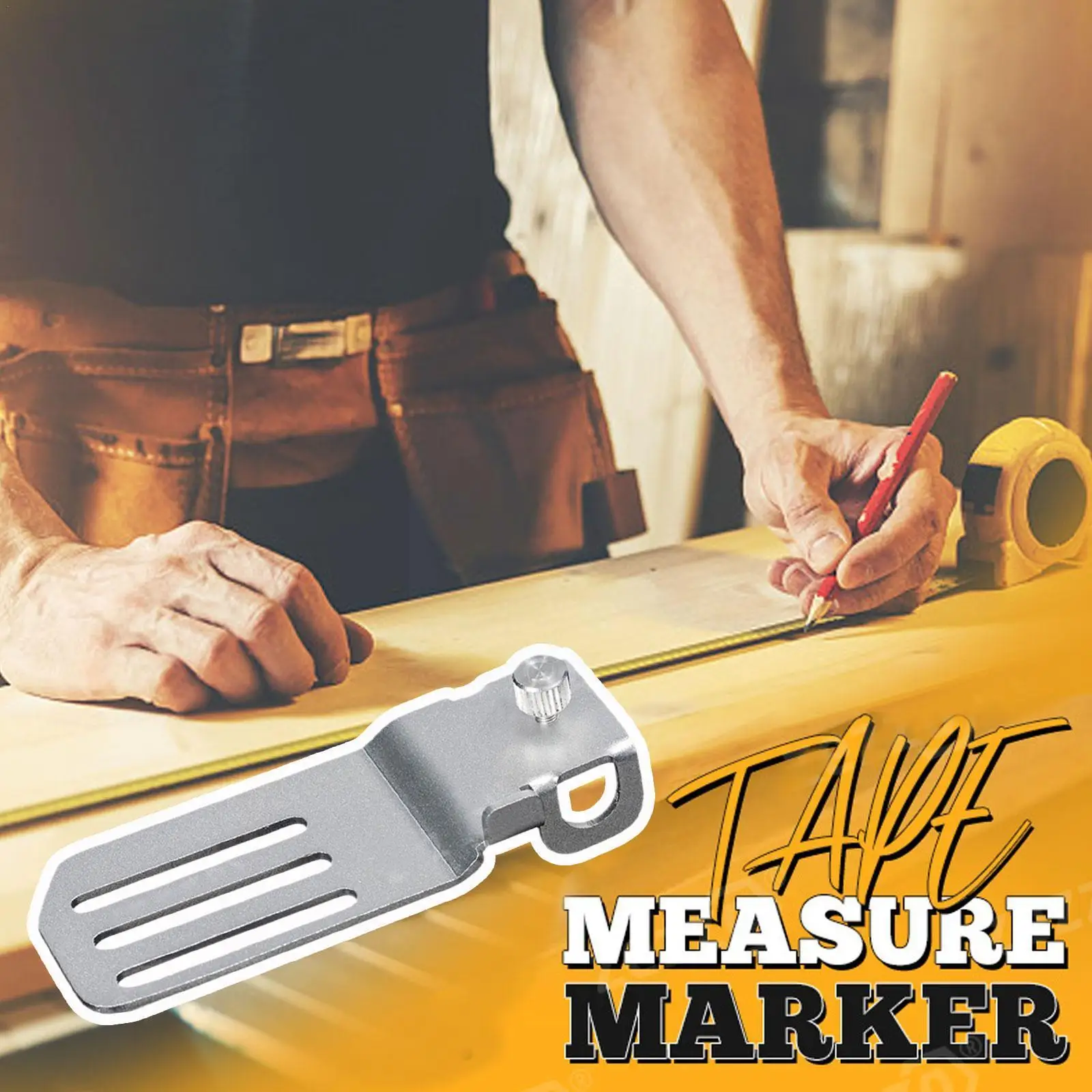 

Tape Measure Locator Measuring Tape Clip Measure Precision Tool For Edge Fringe Positioning Corner Clamp Flexible Ruler Mar W3Y0