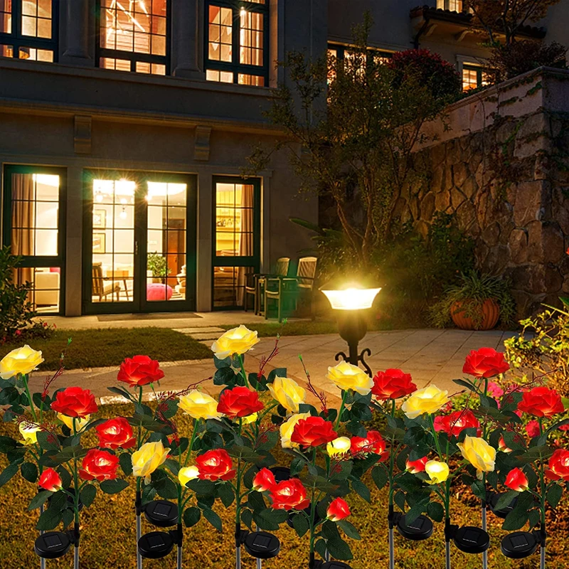 Светодиодный светильник на солнечной батарее водонепроницаемый садовый