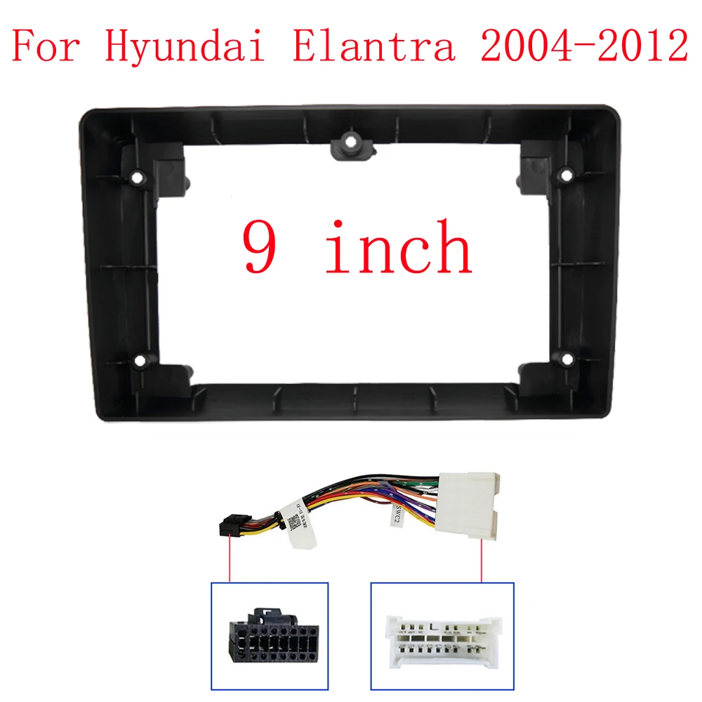 

HAOCHEN 2DIN 9-дюймовый автомобильный адаптер рамки для Hyundai Elantra 2004-2012, Android-радио, аудиосистема приборной панели, комплект панели