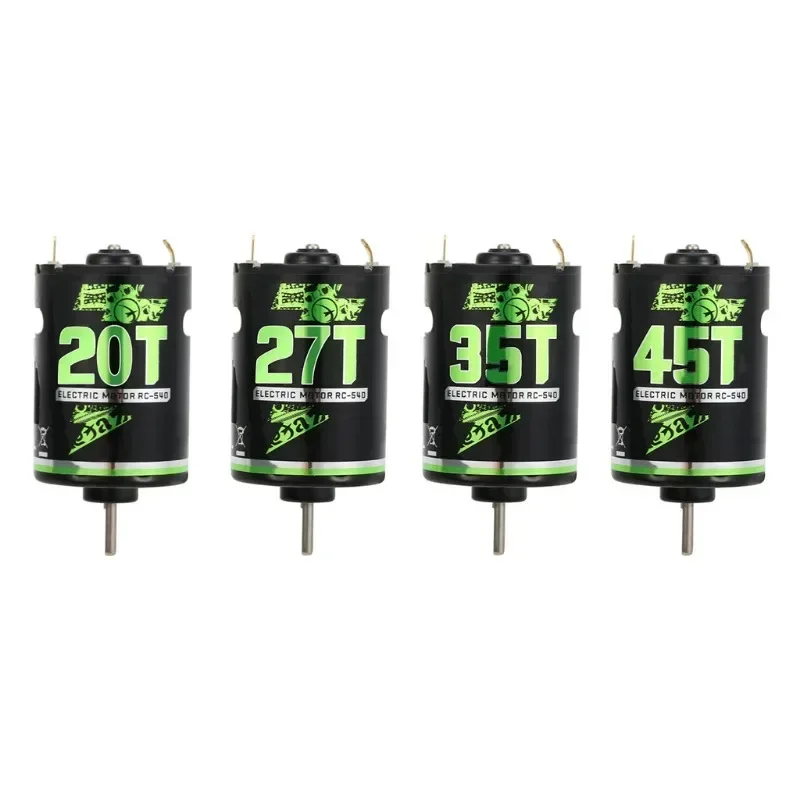 Матовый двигатель 540 20 ~ 45 т Водонепроницаемый для 1:10 RC Гусеничный осевой SCX10 AXI03007