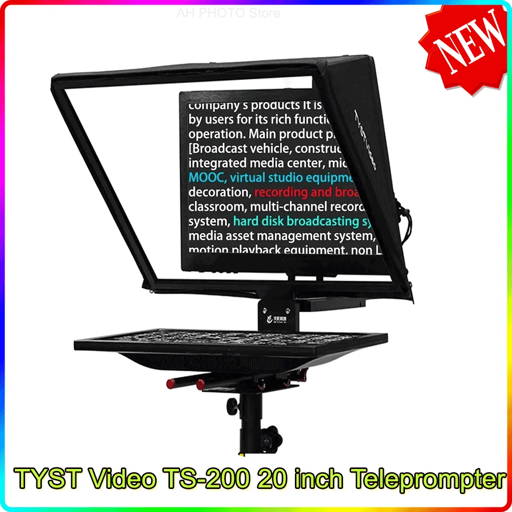 

TYST Video TS200 20" Teleprompter Streaming Lamp Live Broadcast For Computer Laptop Video Speech News Live Interview Prompte