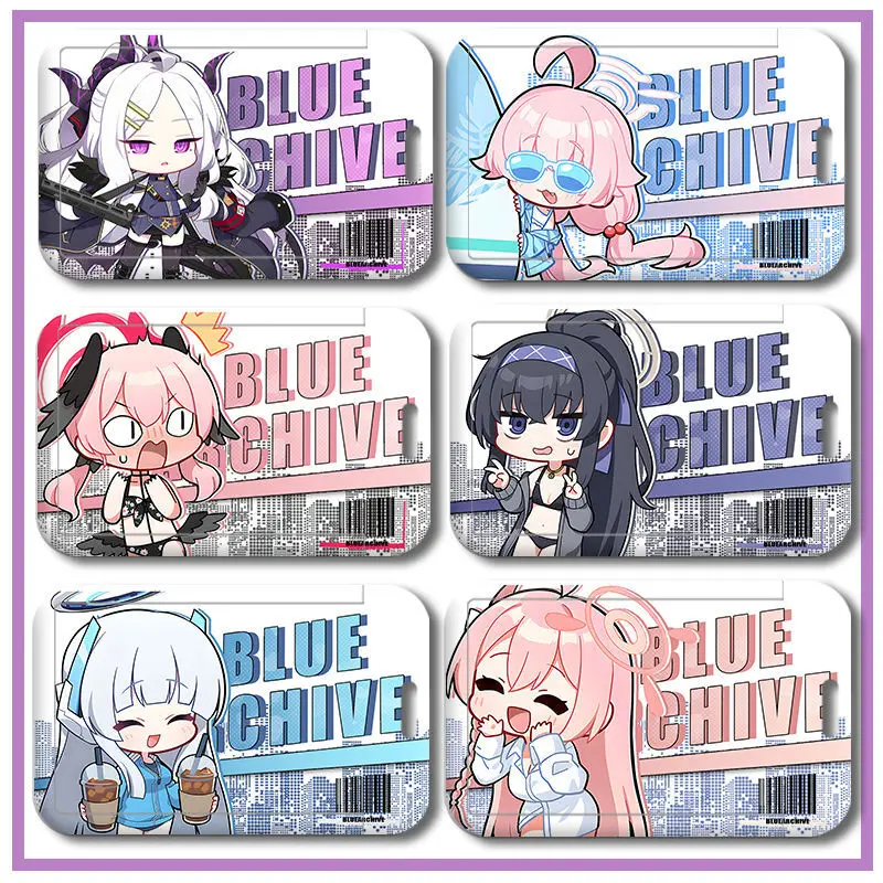 Синий архив Q версия Tenndou U Shirasu Azusa протектор аниме обложка студенческий значок