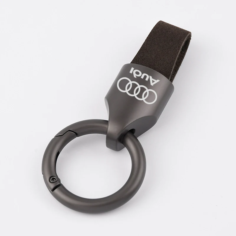 

Роскошный мужской и женский кожаный/металлический брелок для ключей, модный брелок для ключей, держатель для Audi RS A4 B8 B6 B7 B9 A3 8P 8V 8L A6 C7 C6 C5 A5