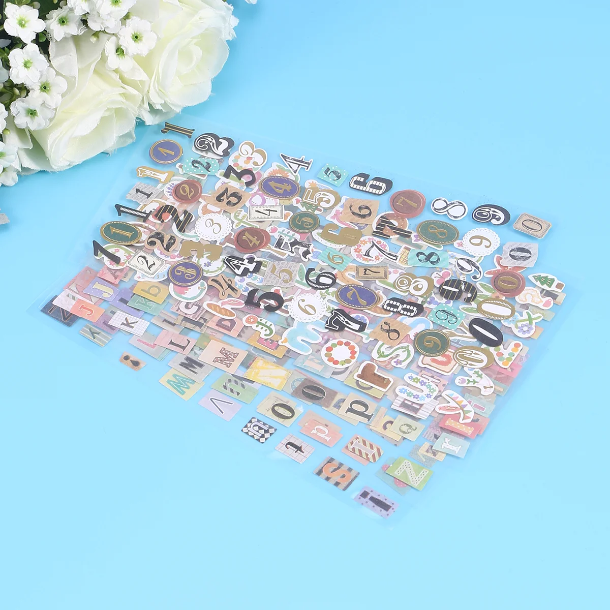 

Stickers Alphabet Scrapbookscrapbooking Decorative Kids Sticker Number Craft Decalscolorful Decal Sticky Abc Gemstone Lettering