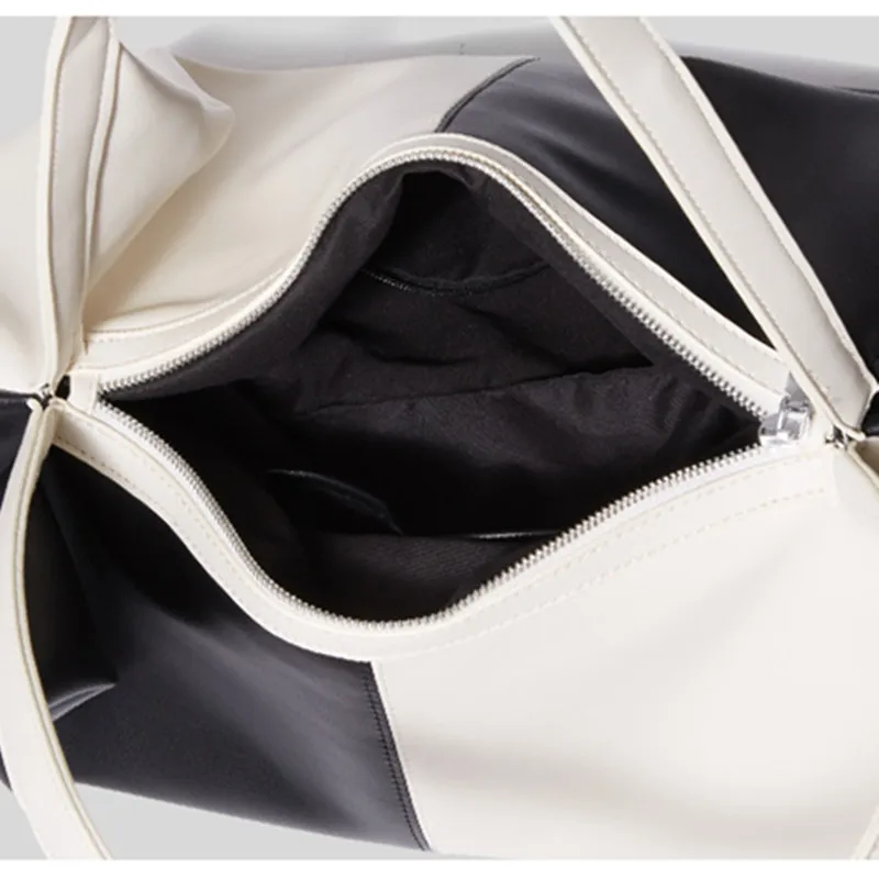 2023 New Fashion Color Blocking Armpit Bag Simple Casual Tote Bag Fashion Grid Shopping Shoulder Bags Women Purse And Handbags