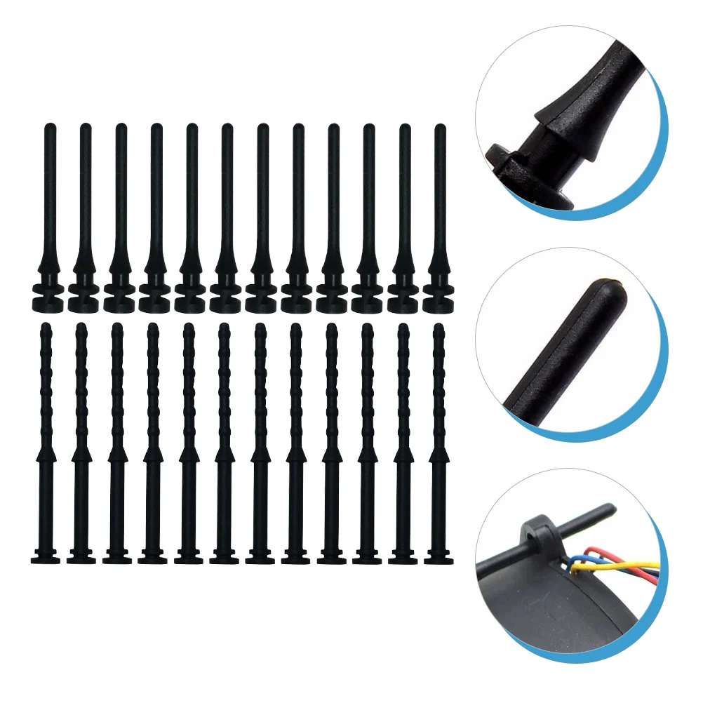 

24 Pcs Fan Shock-absorbing Rubber Nail Case Cooling Screws Computer Anti Noise Radiator Shockproof Anti-noise