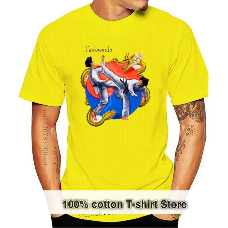 

2019, модная летняя футболка с коротким рукавом, футболка в Корейском стиле для тхэквондо, боевого искусства