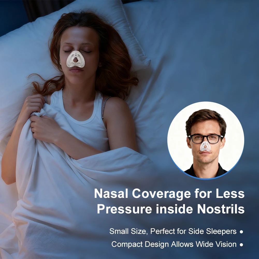 Фото Сменная подушка, совместимая с подушкой для носовой маски N20 AirFit CPAP Премиум и плотно прилегающая из мягкого и прочного материала, чехол для носа №4