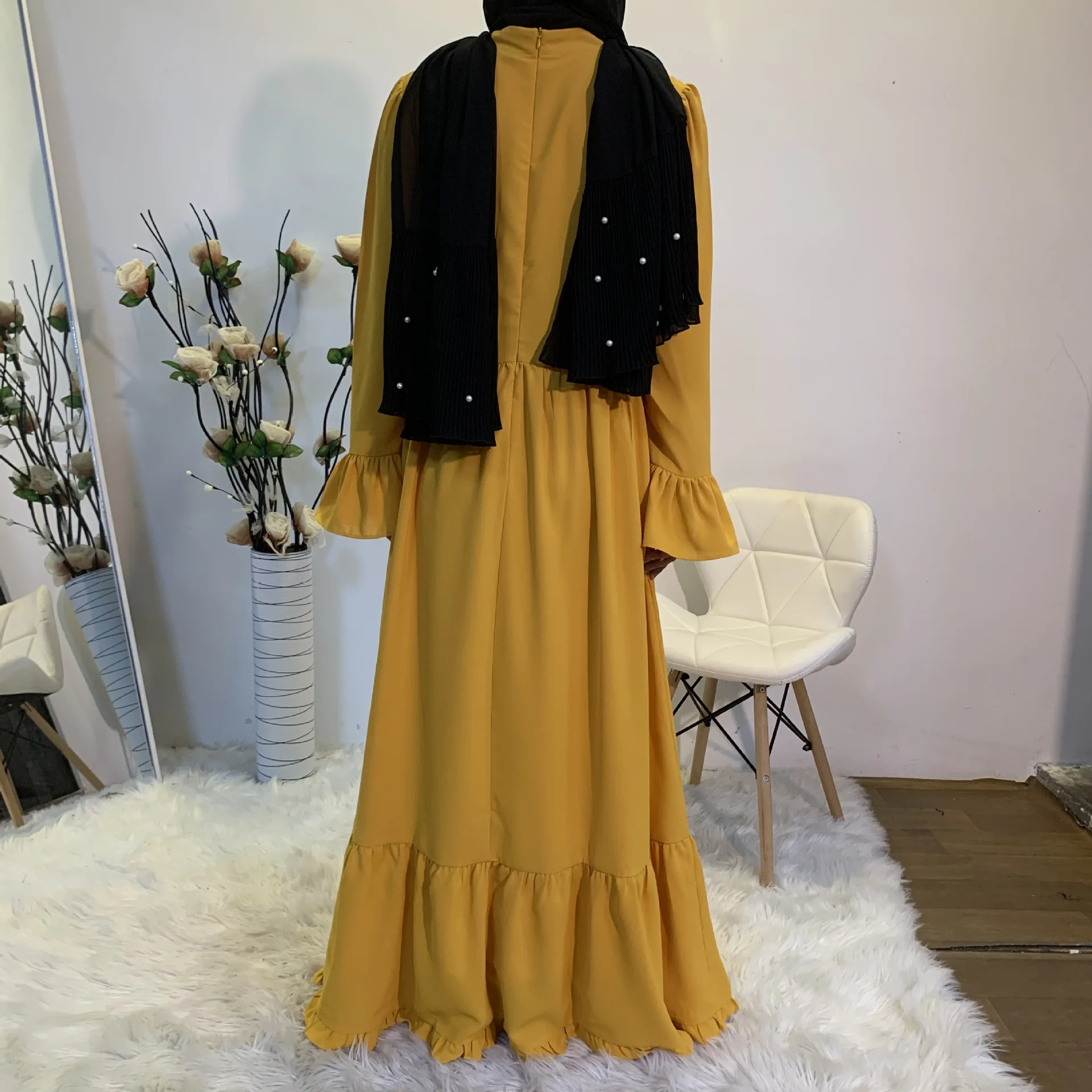 Рисунок 4 - Элегантное желтое платье Abaya Дубай