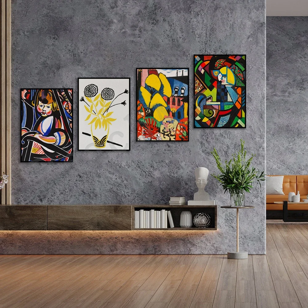 Генри Лейман Сашн дерево растение ребенок в кресле-качалке вазе букет