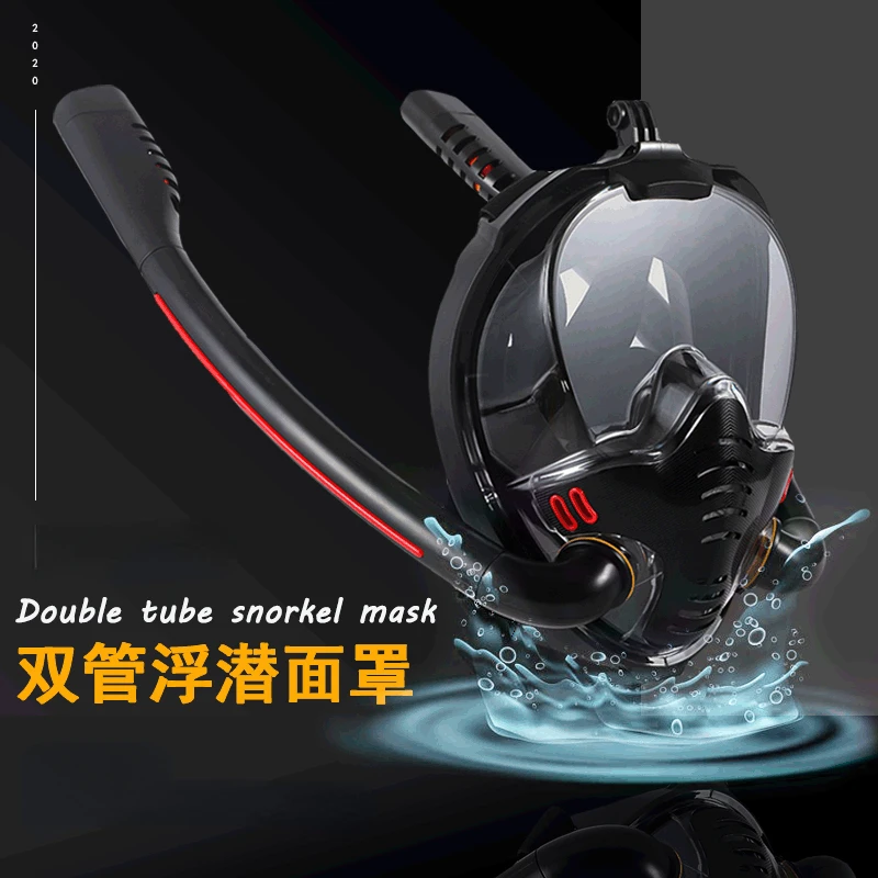 

Snorkeling Mask Double Tube Diving Mask Adults Kid Swimming Mask Diving Goggles Self Contained Underwater Breathing Apparatus