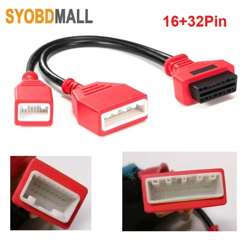 

Кабель 16pin/32pin для адаптера Gateway Nissan/Renault/Dacia, 16+32 OBD2, 16pin кабель для добавления ключа без необходимости ввода пароля, защитный адаптер Gateway.