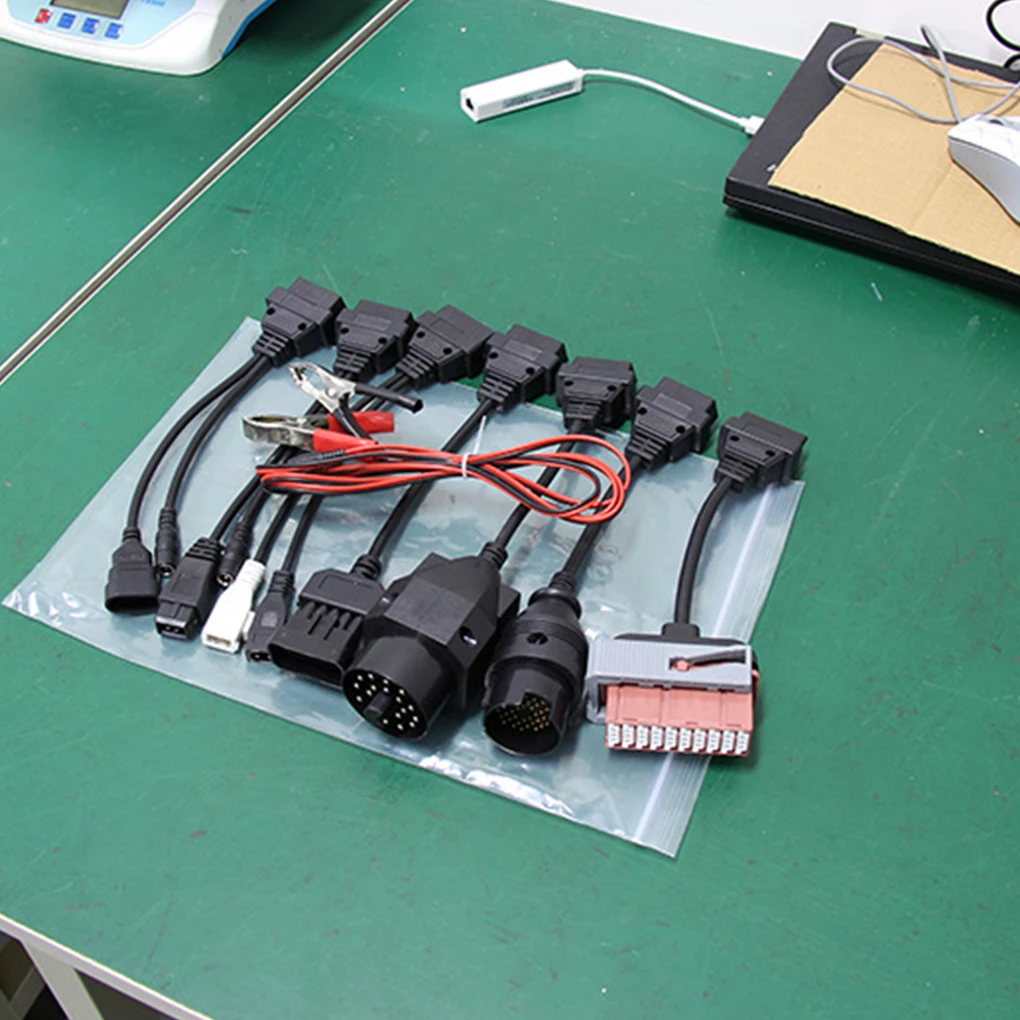 

Cable 8 in 1 Car Diagnostic Tool Set Kit Connector Texting Fix Repair Maintenance Adapter Replacement Accessories