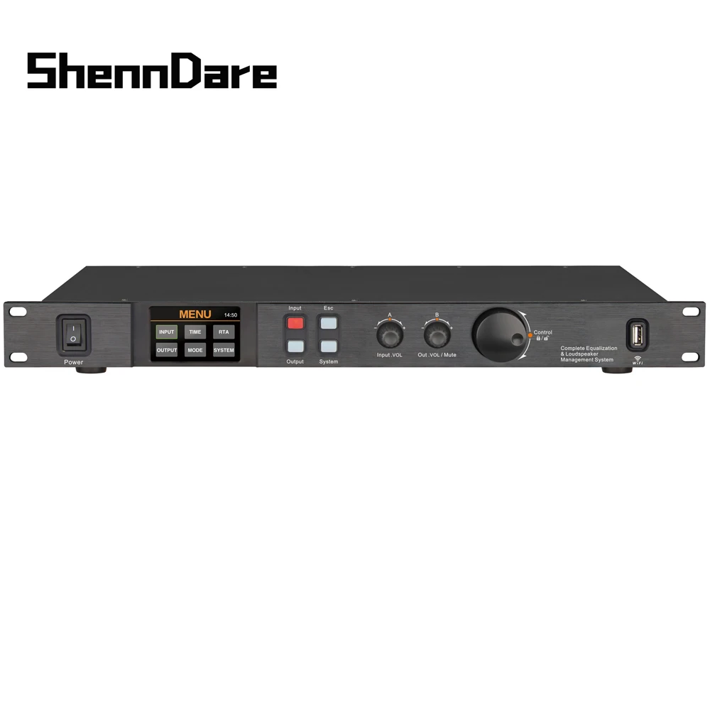 Профессиональный цифровой аудиопроцессор shennосе A808 8 в с 32 бит DSP 7-полосный