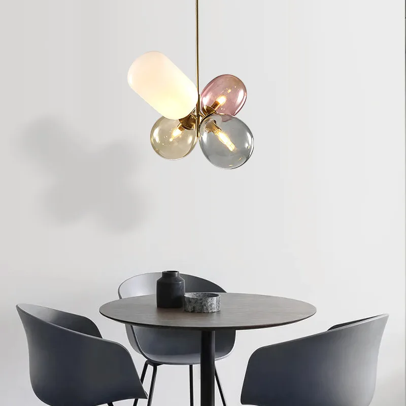 

Nordic Pendant Lights Designer Glass Hanglamp For Living Room Bedroom Study Bar Decor Lighting Modern Home Luminaire Suspension