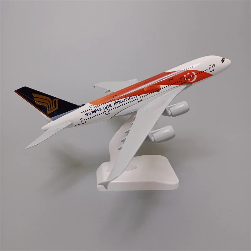 

20cm Alloy Metal Red Air Singapore Airlines Flag Airbus 380 A380 Airways Painting Diecast Airplane Model Plane Aircraft Gifts