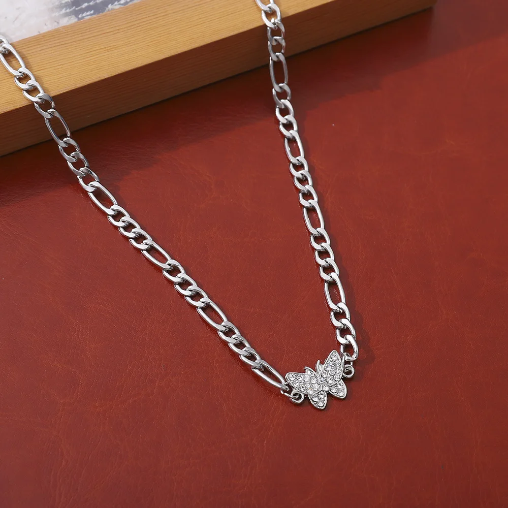 

Butterfly Pendant Necklace For Women Necklace Link Chain Individuality Choker Jewelry Gift News Arrival