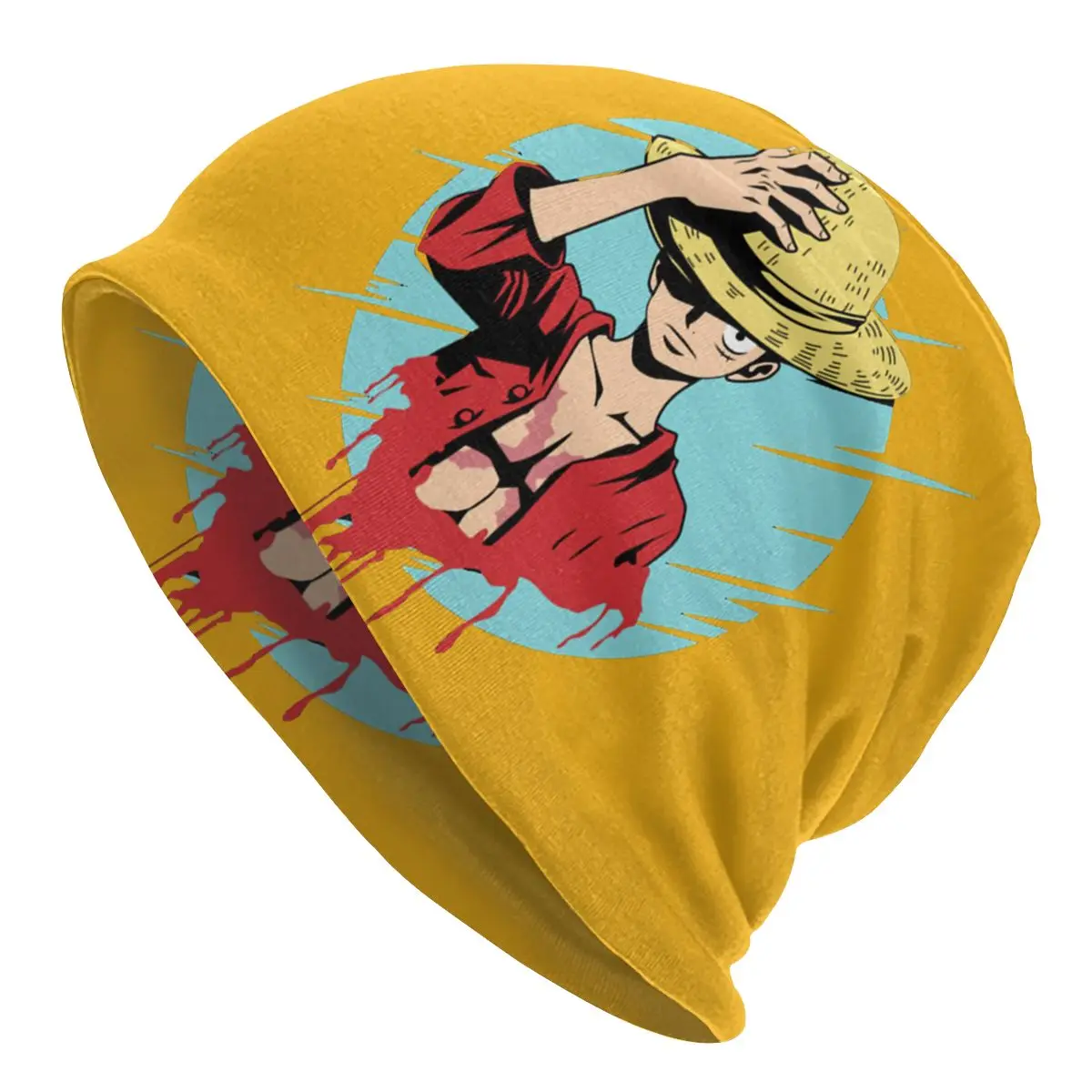 

Bonnet Hats One Piece Anime Manga Men Women's Knitting Hat Anime One-Piece Winter Warm Cap Beanies Thermal Elastic Caps