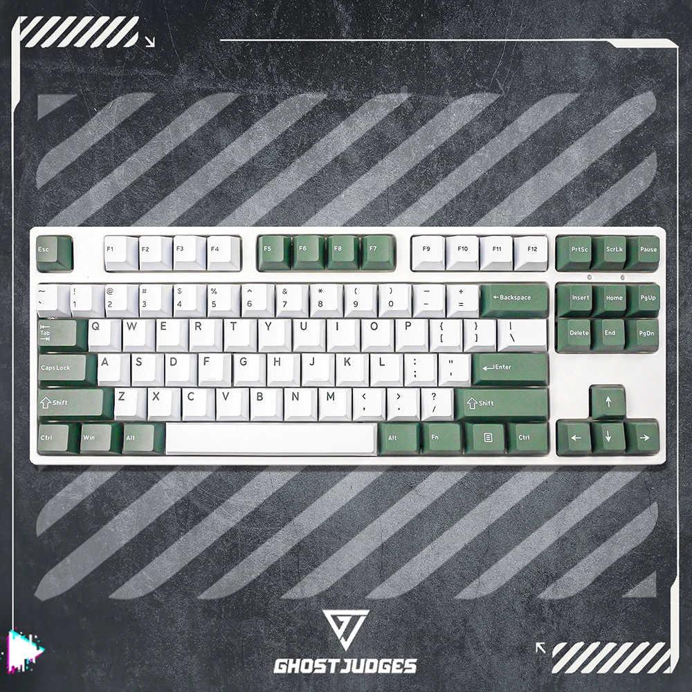 Ghost Judges GJ Botanical Garden Colorway Cherry PBT Doubleshot keycap for mx keyboard 60 65 87 104 gh60 xd64 xd68 bm60 bm65