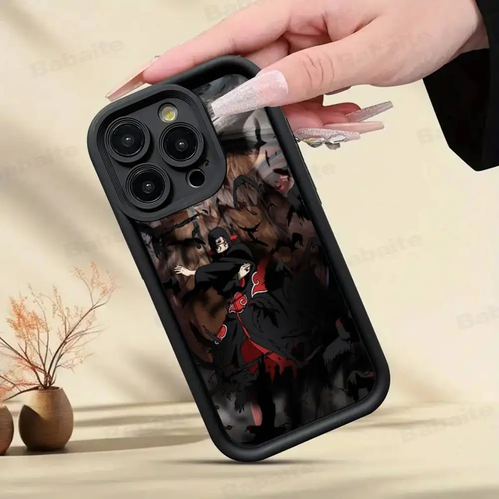 Фото Классический чехол для телефона U-Uchiha Itachi с аниме для IPhone 11, 12, 13, 14, 15, 16, 17 Pro Max Plus, противоударный защитный чехол №3