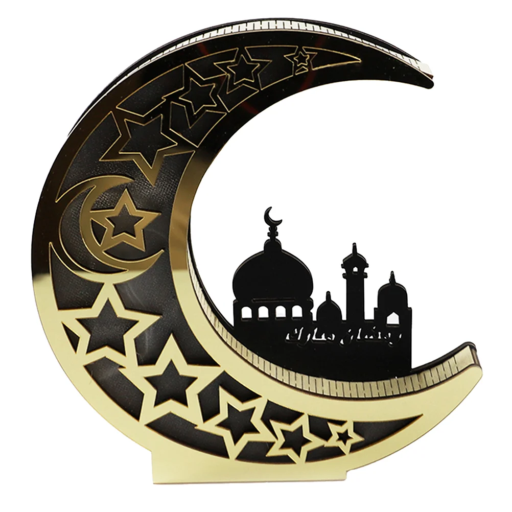 

1PC Creative Chic LED Lamp Ornament Lesser Bairam Lamp Muslim Party Light for Home