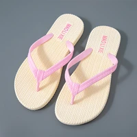 2022 new summer women slippers student flip flops women wear simple fashion trend pinch seaside beach sandals slippers ladies