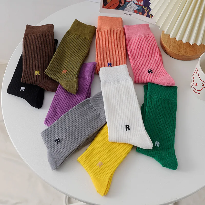 

Баскетбольные мужские носки, Корейская версия, спортивные модные носки в японском стиле, хлопковое женское нижнее белье Харадзюку средней ...