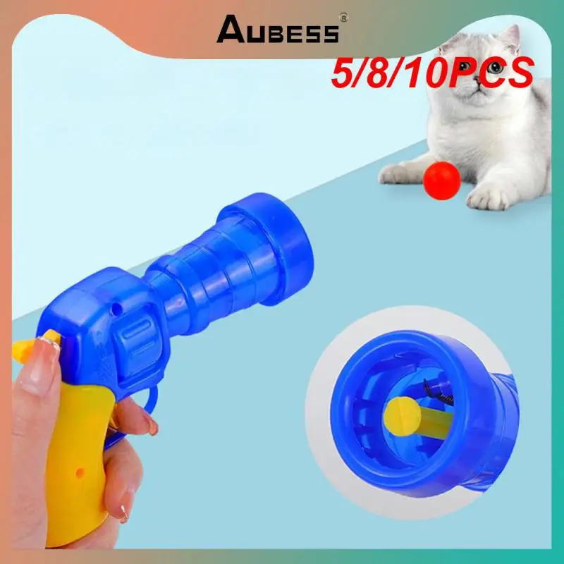 

5/8/10PCS Interactive Training Toy Pet Toy Toy Ball Funny Cat Toys Cat Teaser Stick Cat Toys Durable Pets Supplies Colorful